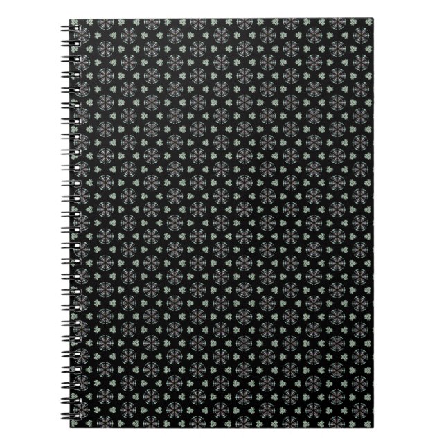 Black Circular Delight Spiral Notebook (Front)