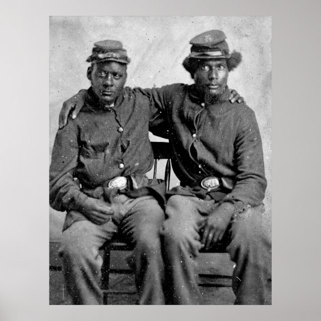 Black Civil War Soldiers, 1860s Poster (Front)