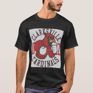 Black Clarksville Cardinals Vintage Mascot Shirt