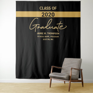 Black Class of 2020 Graduate graduation Tapestry