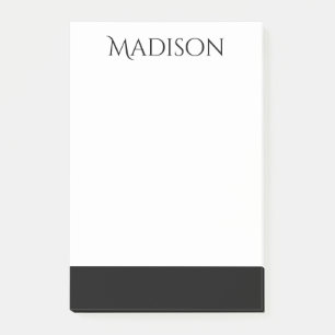 Black Clean Name   Classic Professional  Post-it Notes