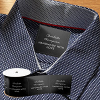 Black Clothing Labels Sew On Sewing Label Tag