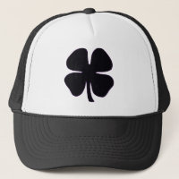 Black Clover black and white foam trucker hat
