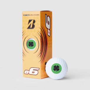 Black Clover green Bridgestone e6 golf balls 3 pk