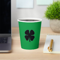 Black Clover green paper cups