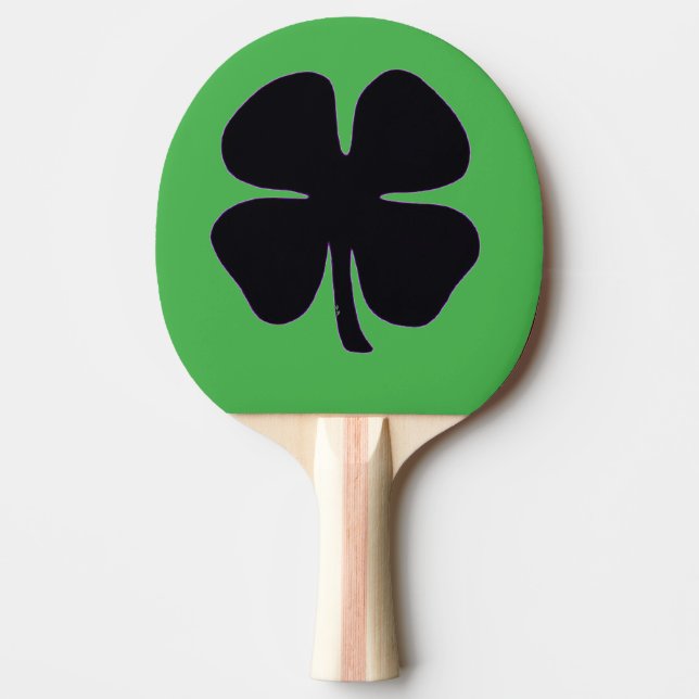 Black Clover green ping pong paddle (Front)