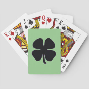 Black Clover green Poker playing cards