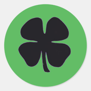 Black Clover green round large stickers