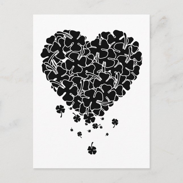 Black Clover Heart Holiday Postcard (Front)