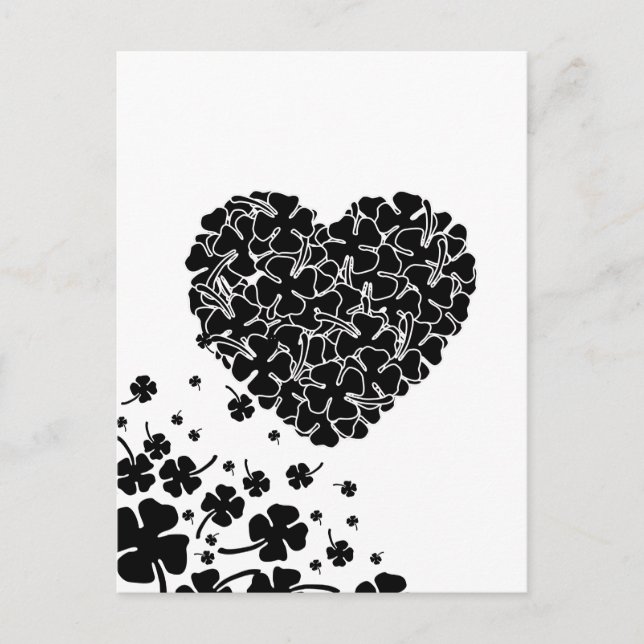 Black Clover Heart  Postcard (Front)
