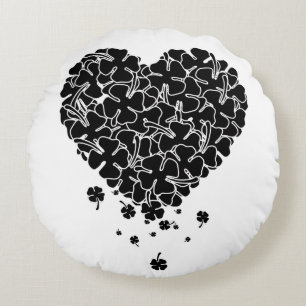 Black Clover Heart Round Cushion