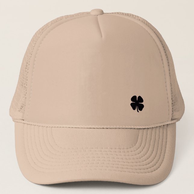 Black Clover khaki foam trucker hat (Front)