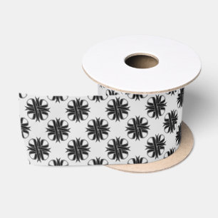 Black Clover Ribbon by Kenneth Yoncich Satin Ribbon