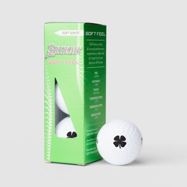 Black Clover Srixon Soft Feel golf balls 3 pk (Packaging)
