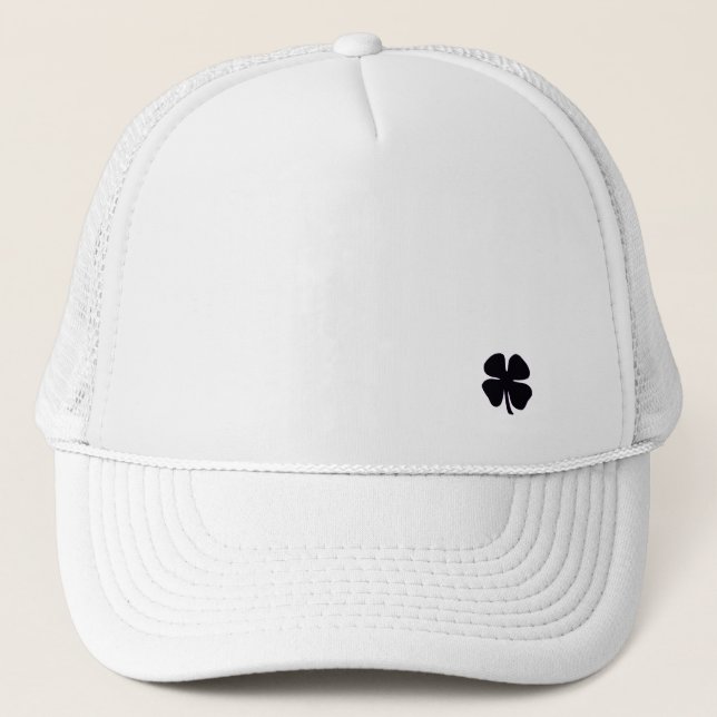 Black Clover white foam trucker hat (Front)