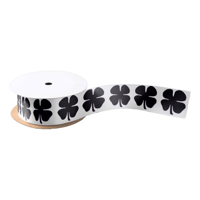 Black Clover white ribbon spool Satin Ribbon (Spool)