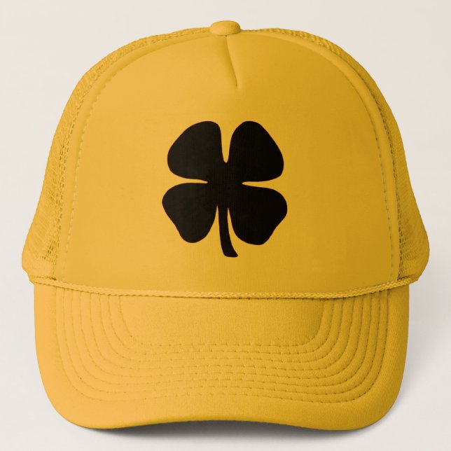 Black Clover yellow foam trucker hat (Front)
