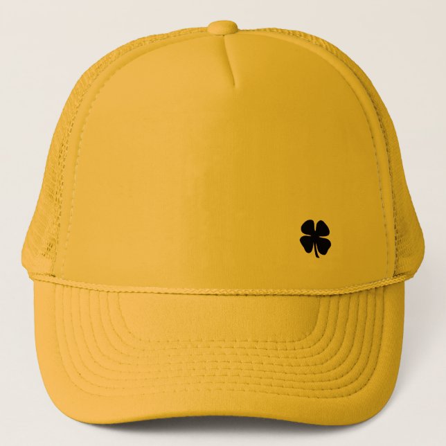 Black Clover yellow foam trucker hat (Front)