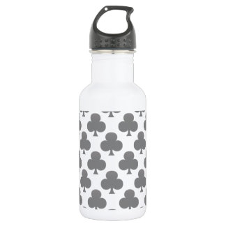 Black Club Pattern 532 Ml Water Bottle