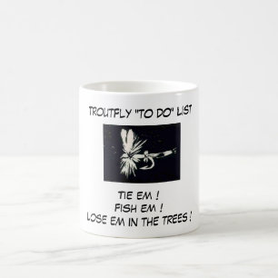 "Black Coachman - Trout Fly "To Do List" Mug