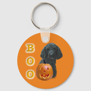 Black Coated Poodle Boo Key Ring