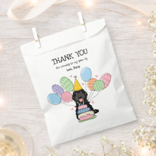 Black Cockapoo Cavapoo Birthday Party  Favour Bag