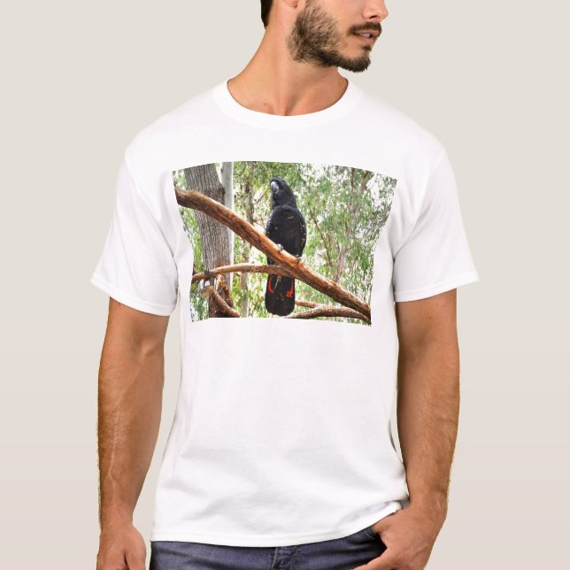 BLACK COCKATOO QUEENSLAND AUSTRALIA T-Shirt (Front)