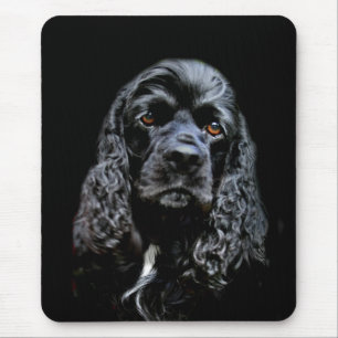 Black Cocker Spaniel Mouse Pad