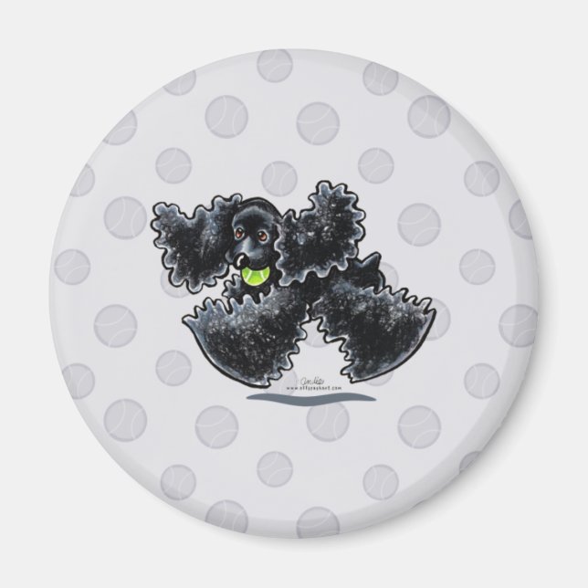 Black Cocker Spaniel Play Magnet (Front)