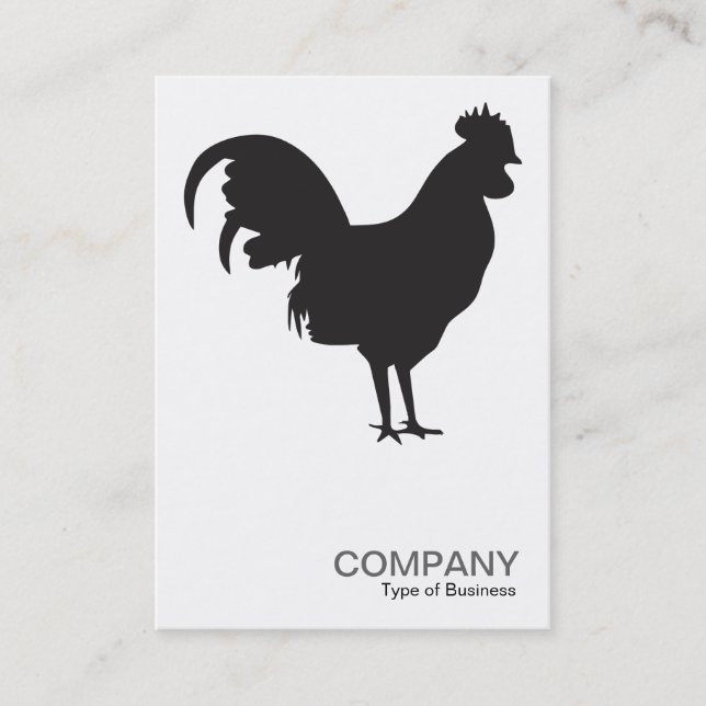 Black Cockerel - White Business Card (Front)