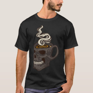 Black Coffee Lovers Morning Haters Caffeine Junkie T-Shirt