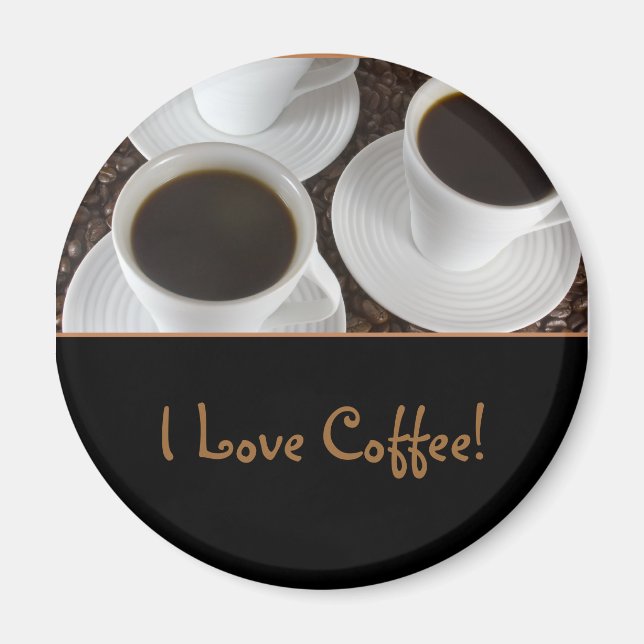 Black Coffee Magnet (Front)