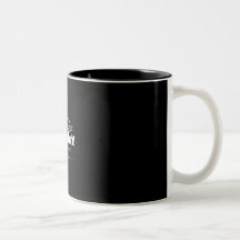 Black coffee mug