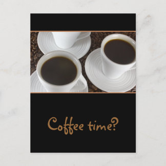 Black Coffee Postcard