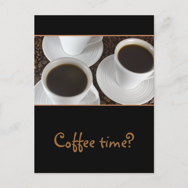 Black Coffee Postcard (Front)