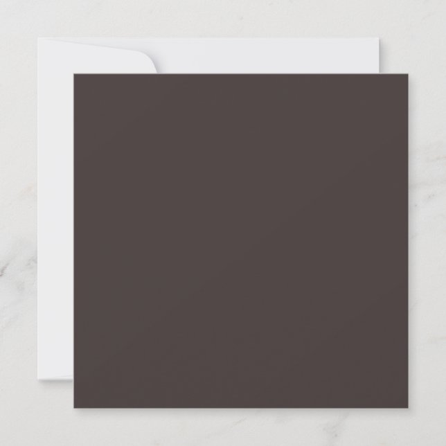 Black coffee  (solid colour)  invitation (Front)
