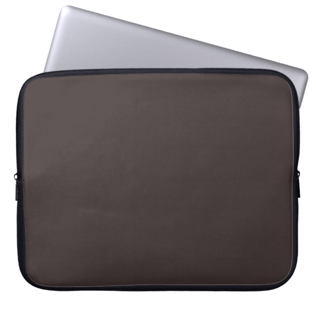 Black coffee  (solid colour)  laptop sleeve (Front)