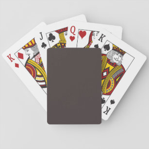 Black coffee  (solid colour)  playing cards