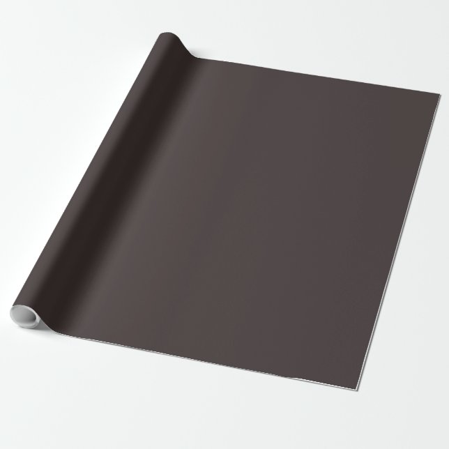 Black coffee  (solid colour)  wrapping paper (Unrolled)