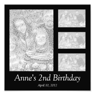 Black Collage Photo Print