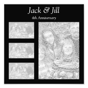 Black Collage Photo Print