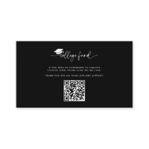 Black College Fund QR Code Graduation Insert