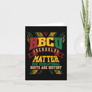 Black College School Problems African American Stu Card