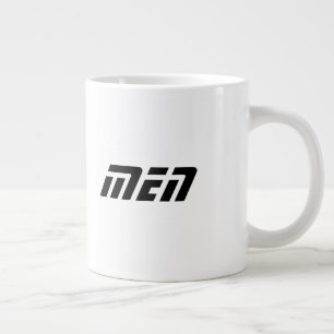 Black Colour Men Name Printed Jumbo Speciality-Cup Large Coffee Mug