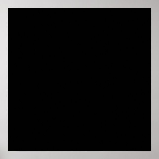 Black Colour Plain Pitch Black Background Space Poster (Front)