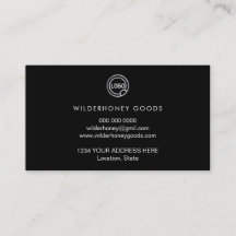 Black Colour Professional texture business card