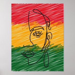Black Colourful Cultural Soulful Artworks Poster