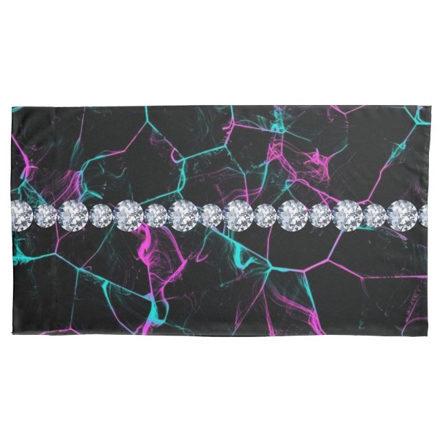 Black Colourful Smoke Pillowcase (Front)