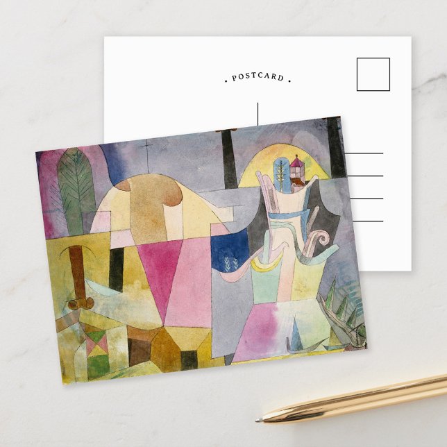 Black Columns in a Landscape | Paul Klee Postcard (Creator Uploaded)