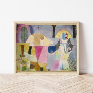 Black Columns in a Landscape   Paul Klee Poster